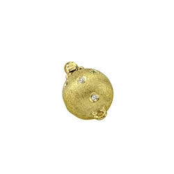 photo of 10mm Cast Ball Clasp With Diamonds item 463D