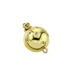 photo of 12mm Cast Ball Clasp with Diamonds item 468DP