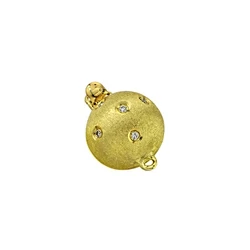 photo of 11mm Cast Ball Clasp with Diamonds item 469D